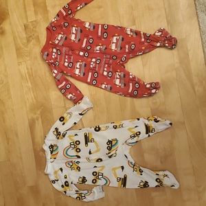 3-6 months baby pjs/old navy & wonder Nation